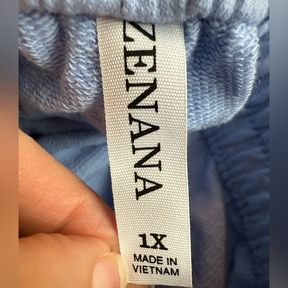 Zenana Outfitters Baby Blue Women's Joggers - Size 2X - Picture 5 of 10